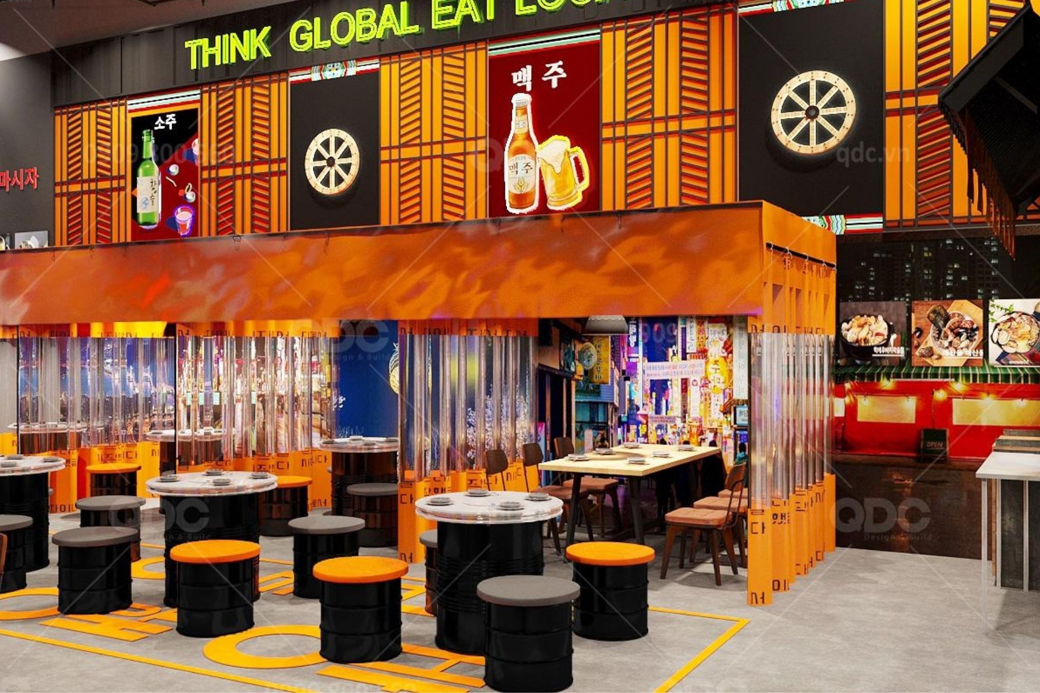 Phong cách Pocha tạo nên không khí sôi động đúng chất Seoul